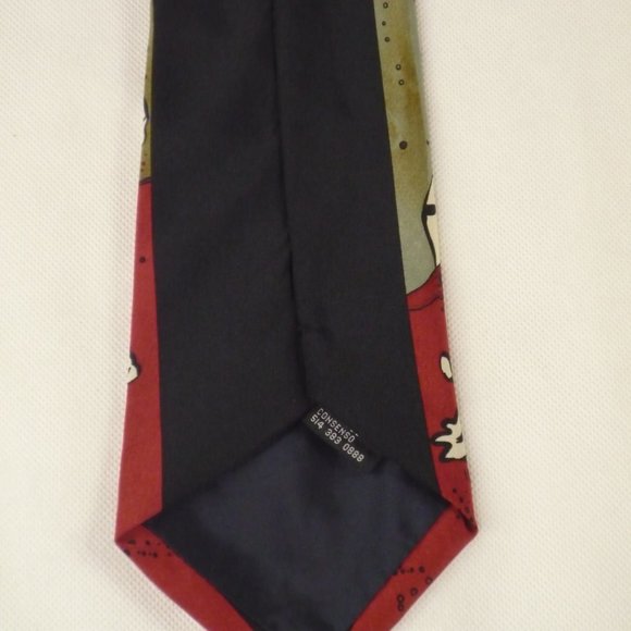 COCA COLA TIE 100% CREPE DE CHINE - Picture 5 of 6